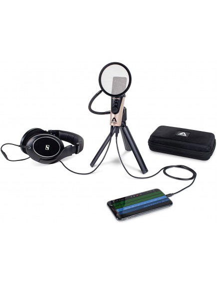 Apogee Hype Mic - USB Microphone with Analog Compression for Capturing Vocals and Instruments, Streaming, Podcasting, and Gaming, Made in USA