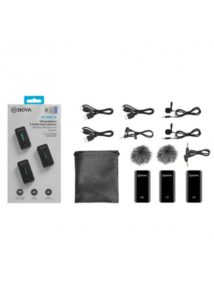 BOYA BY XM6 S2 WIRELESS MICROPHONE KIT