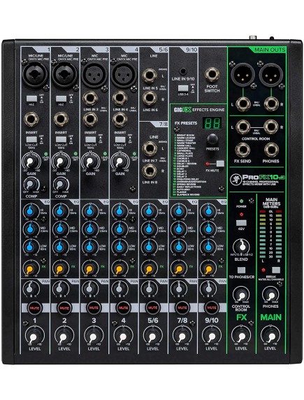 Mackie ProFX10v3 - 10 Channel Effects Mixer with USB