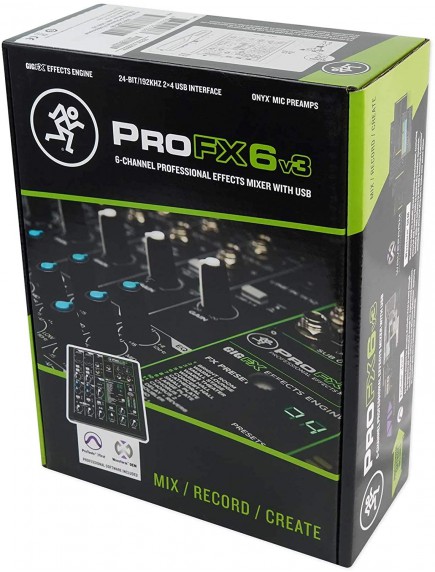 Mackie ProFX6v3 - 6 Channel Pro Effects Mixer with USB