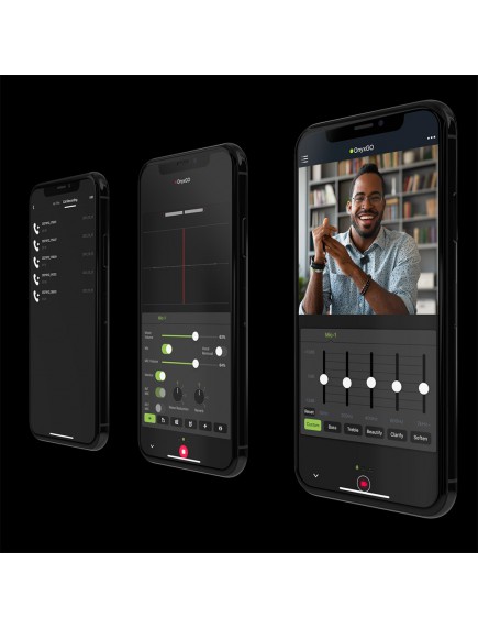 MACKIE ONYXGO MIC WIRELESS CLIPON MIC WITH COMPANION APP