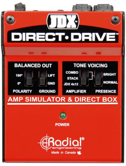 RADIAL TONEBONE JDX DIRECT DRIVE Guitar Amp Simulator & DI Box