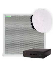 SHURE MXA910 Ceiling Array Microphone Bundle Conferencing Audio Ecosystem