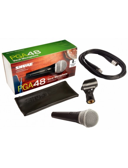 Shure PGA48XLR Cardioid Dynamic Vocal Microphone