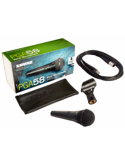 Shure PGA58XLR Cardioid Dynamic Vocal Microphone